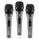 Sennheiser 3-PACK E835 / E835S Cardioid Live Vocal Microphone Set - 506666