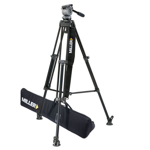 Miller 828 DS10 Toggle LW 1 Stage Alloy Tripod Kit - MIL-828 3D Broadcast