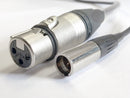 Evolution Mini Male XLR3 to Standard XLR3 Female - XLR3-MINIMALE-XLR3-FEMALE