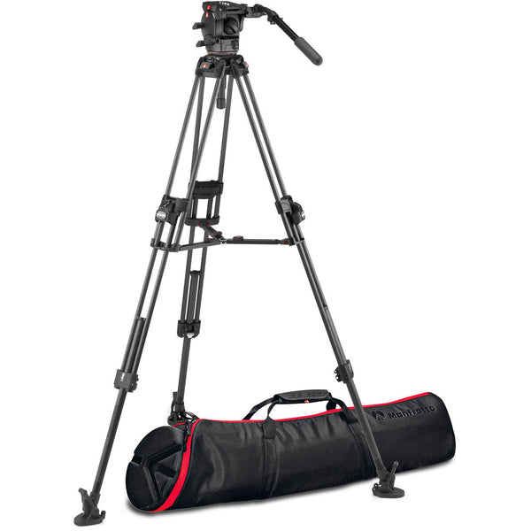 Manfrotto 526 Video Head with 645 Fast Twin Carbon Tripod - MVK526TWINFC