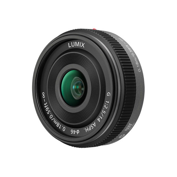 Panasonic H-H014AEK Lumix Micro Four Thirds G 14mm F2.5 ASPH Pancake Lens - PANHH014AEK