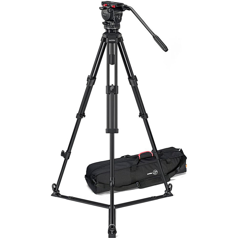 Sachtler System FSB 8 Mk II Sideload with Tripod 75/2 AL Ground Spreader and Bag - 0771AM