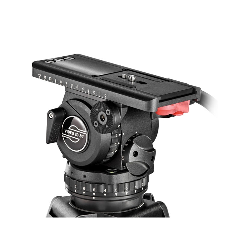 Sachtler 2010 Video 20 S1 Fluid Head with Touch & Go Camera Plate and Pan Bar