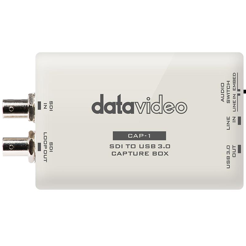 Datavideo CAP-1 Live Streaming SDI to USB 3.0 Capture Box - DATA-CAP1
