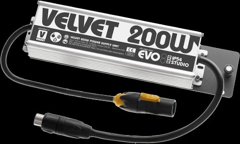 VELVET 200W Weatherproof AC Power Supply + Mount + Power Cable for EVO 2 IP54 - VEIP-PSU200W