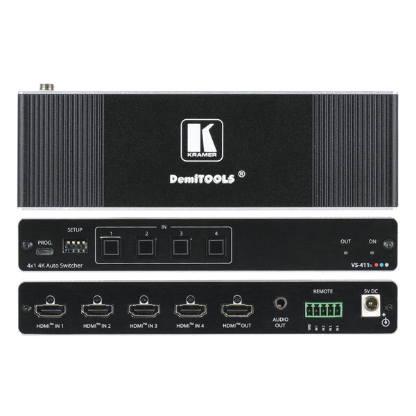 Kramer Electronics VS-411X 4x1 4K HDR HDMI Auto Switcher