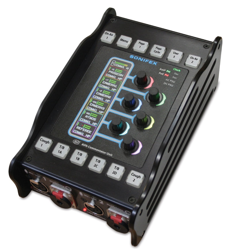 Sonifex AVN-CU2-DANTE 2 Mic/Line Input Commentator Unit Dante