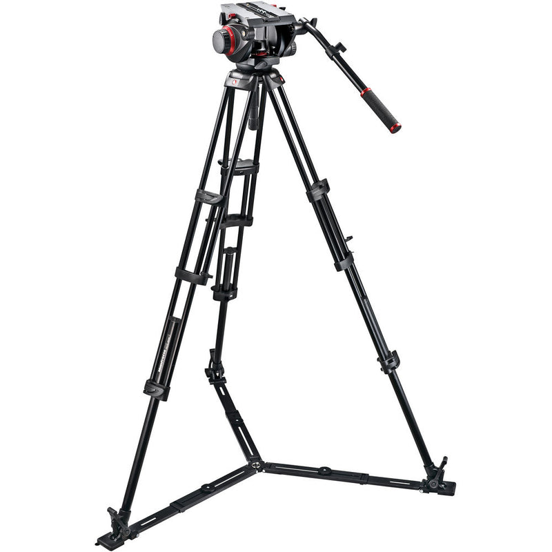 Manfrotto 509 Fluid Video Head & 545GB Alu Twin Leg Tripod - 509HD,545GBK