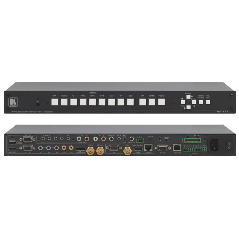 Kramer Electronics VP-771 9-Input ProScale Presentation Switcher/Scaler with Speaker Outputs