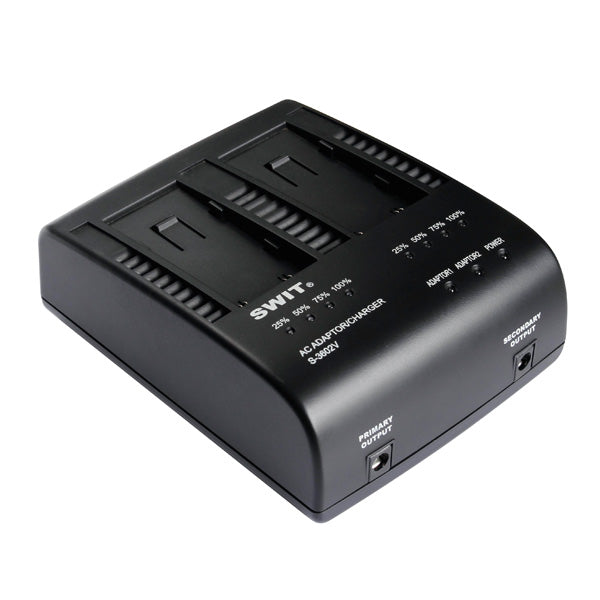 Swit 2-Channel JVC BN-VF Charger and Adaptor - S-3602V