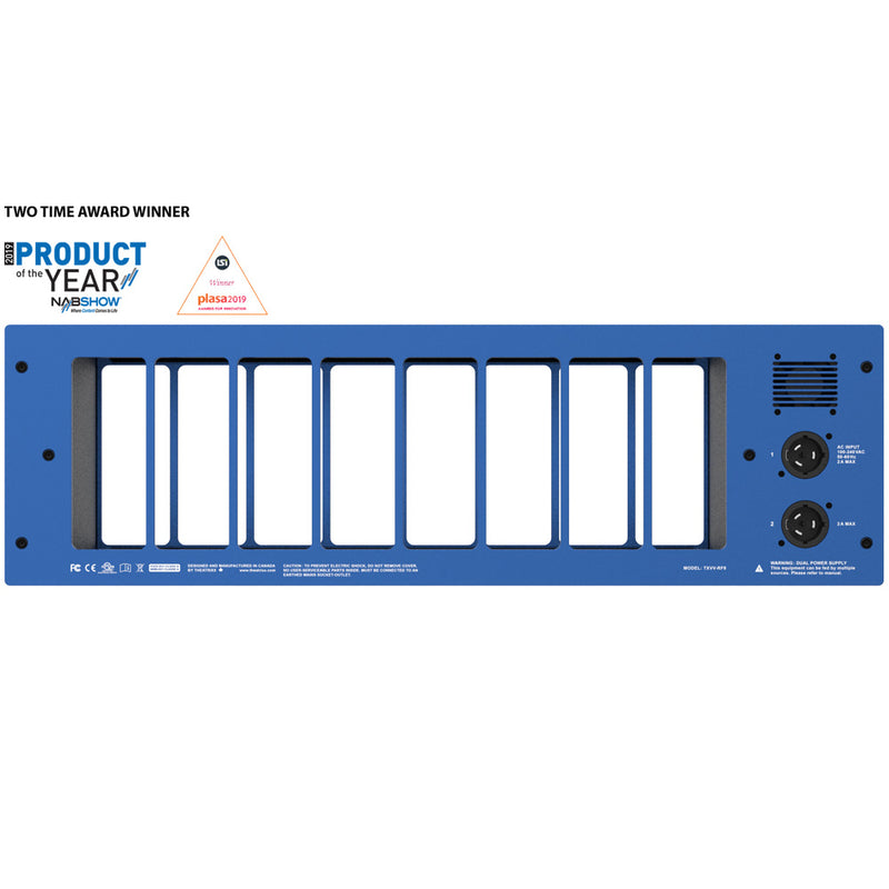 Theatrixx xVision RF8 Reversible 8-Bay Powered Video Converter Chassis 3U - XVVRF8