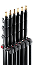 Manfrotto 3 Pack Master Lighting Stand Aluminium Air Cushioned Black - 1004BAC-3