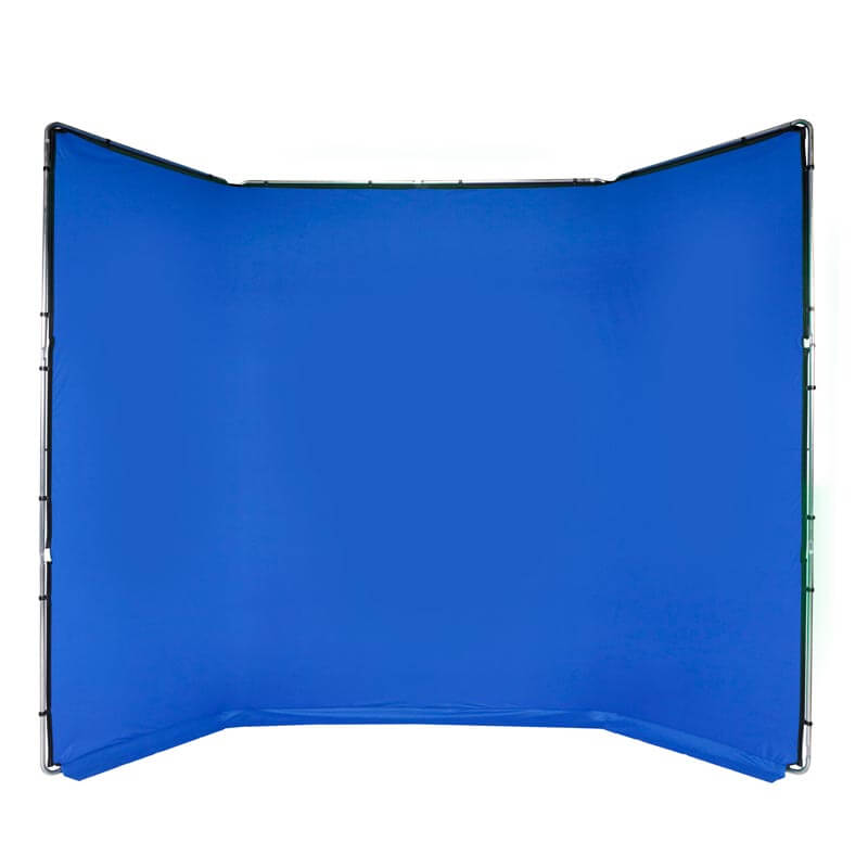 Manfrotto Chroma Key FX 4x2.9m Background Kit Blue with Frame - MLBG4301KB