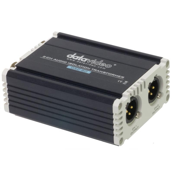 Datavideo DAC-80 2 Channel Audio Isolation Transformer - DATA-DAC80