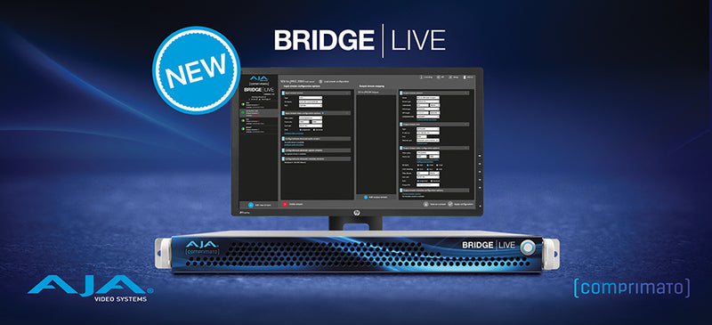 AJA BRIDGE LIVE 12G Multi-Channel Encoding Decoding Streaming and Transcoding for Live Video - BLVE-12G4-S01