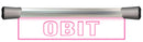 Sonifex LD-40F1OBT LED Single Flush Mounting 40cm Obit Sign