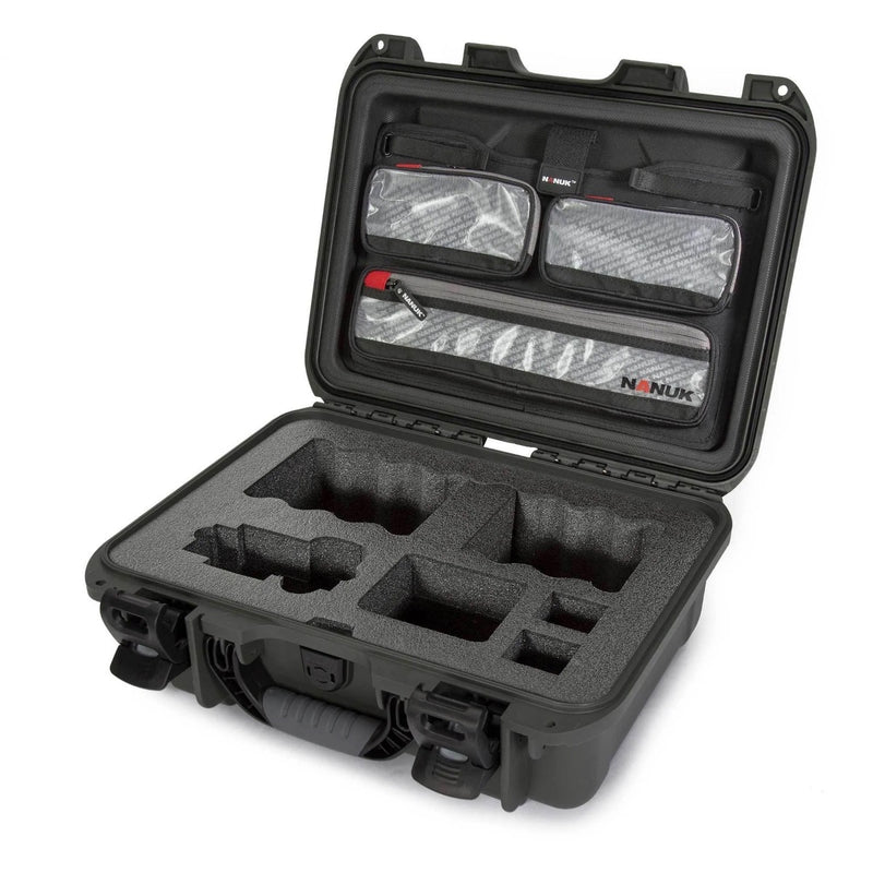 NANUK 920 Protective Case w/Custom Foam & Lid Organiser For Sony A7 &A9 Cameras - NAN-920S-070BK-0A0-19135