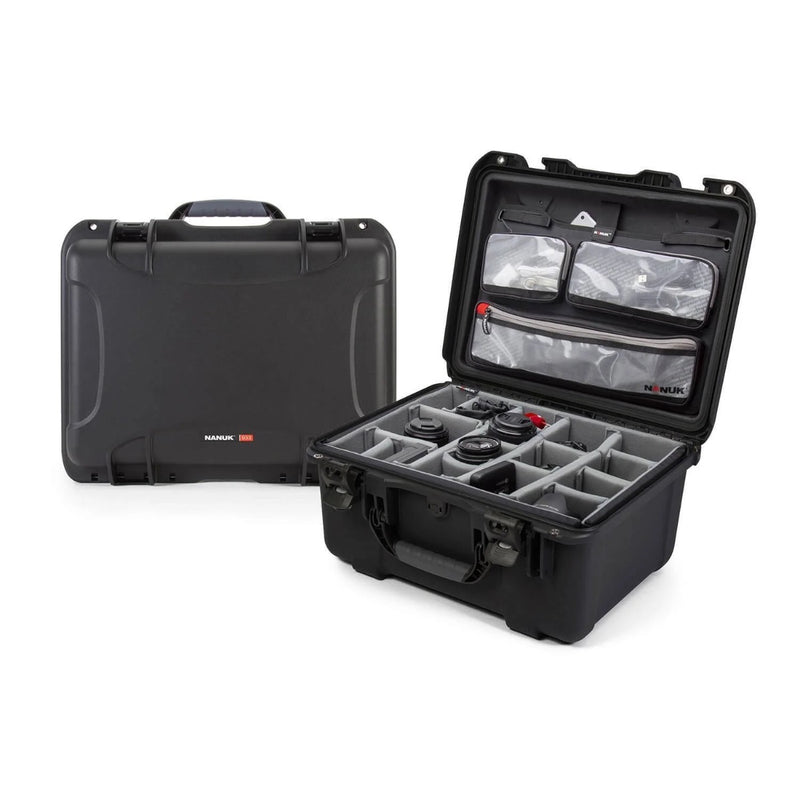 NANUK 933 PRO PHOTO KIT Protective Case w/Lid Organiser & Padded Dividers - NAN-933S-060BK-0A0