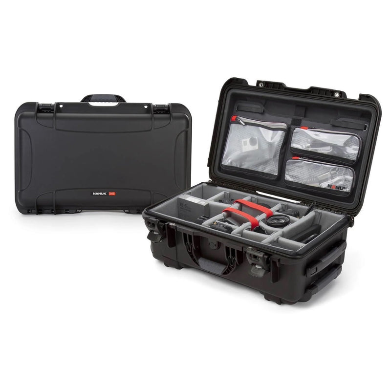 NANUK 935 PRO PHOTO KIT Protective Case w/Lid Organiser & Padded Dividers - NAN-935S-060BK-0A0