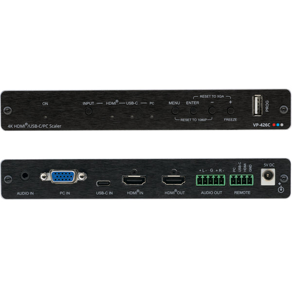 Kramer Electronics VP-426C 18G 4K HDR HDMI ProScale Digital Scaler with HDMI USB-C and VGA Inputs