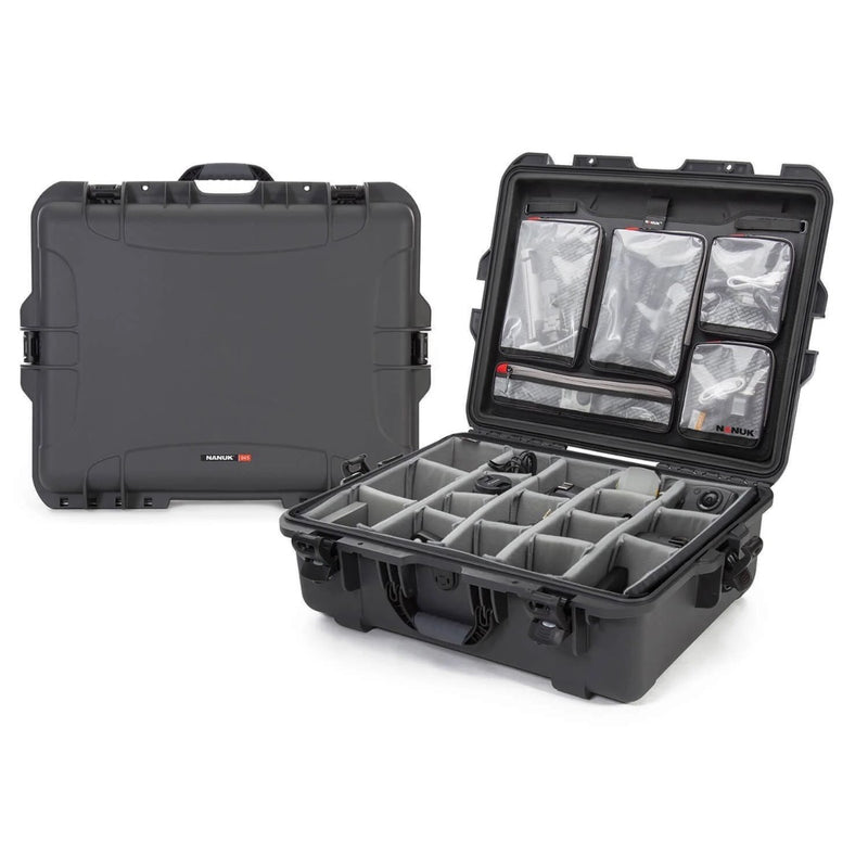 NANUK 945 PRO PHOTO KIT Protective Case w/Lid Organiser & Padded Dividers - NAN-945S-060BK-0A0