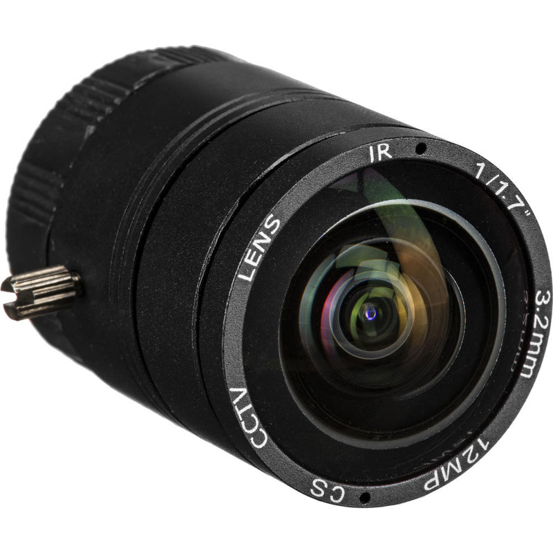 Marshall Electronics 3.2mm F2.0 12MP 4K/UHD CS Mount Lens - CS-3.2-12MP