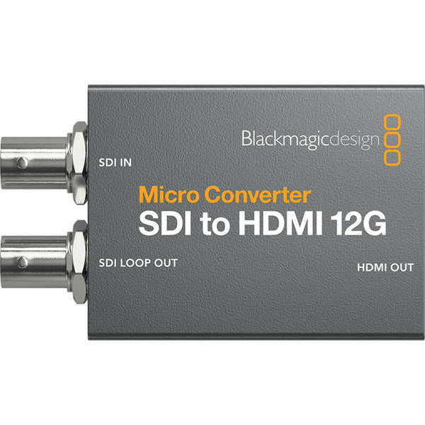 Blackmagic Design Micro Converter SDI to HDMI 12G with Power Supply - CONVCMIC/SH12G/WPSU