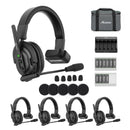 Accsoon CoMo Wireless Intercom Fully-Duplex Headset Kit 1 Host 4 Remotes - ACSMIC021H4R