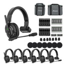 Accsoon CoMo Wireless Intercom Fully-duplex Headset Kit 1 Host 6 Remotes - ACSMIC021H6R