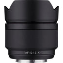 Samyang AF 12mm F2.0 X Fuji X Mount Lens