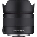 Samyang 7935 AF 12mm F2 Canon RF-S Mount Autofocus Ultra Wide-Angle Prime Lens - SAMYANG7935