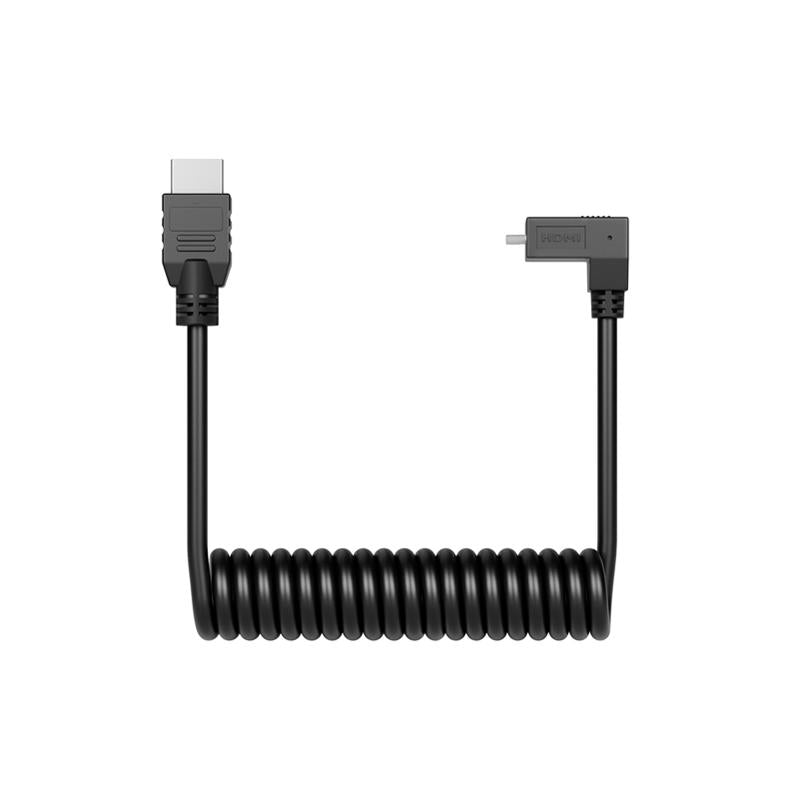 Atomos Coiled Right-Angle Micro to Full HDMI Cable (30cm) - AOATOMCAB007