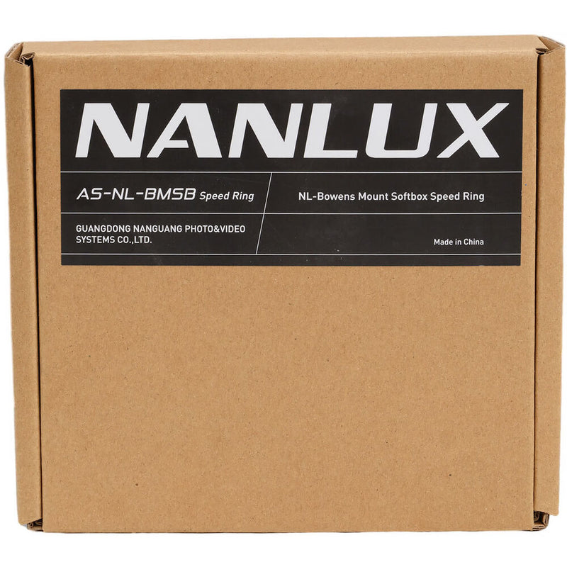 NANLUX NL-Bowens Mount Softbox Speed Ring Adapter - AS-NL-BMSB