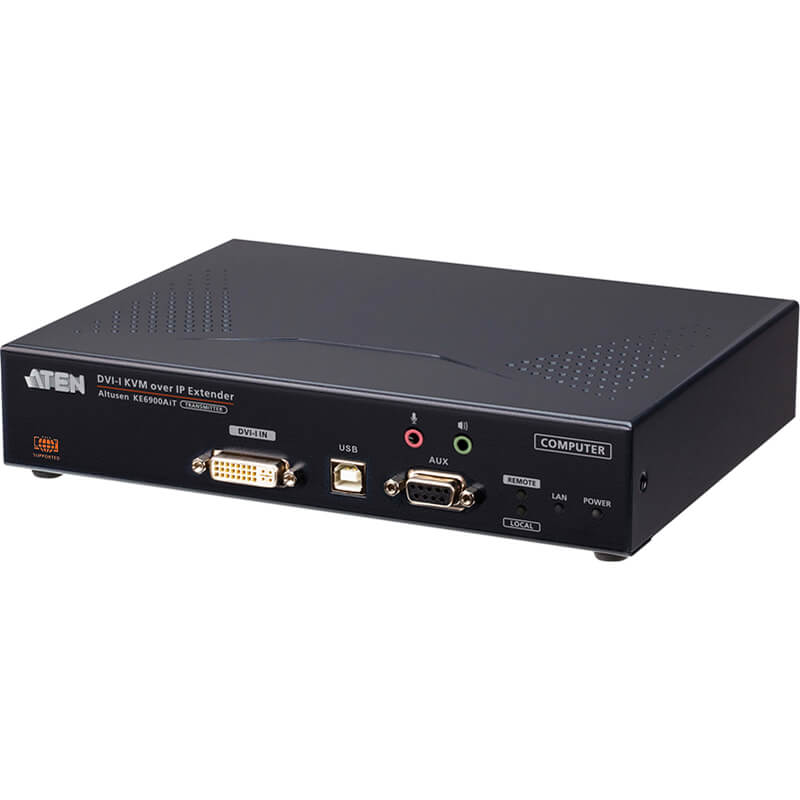 ATEN KE6900AiT DVI-I Single Display KVM over IP Transmitter with Internet Access