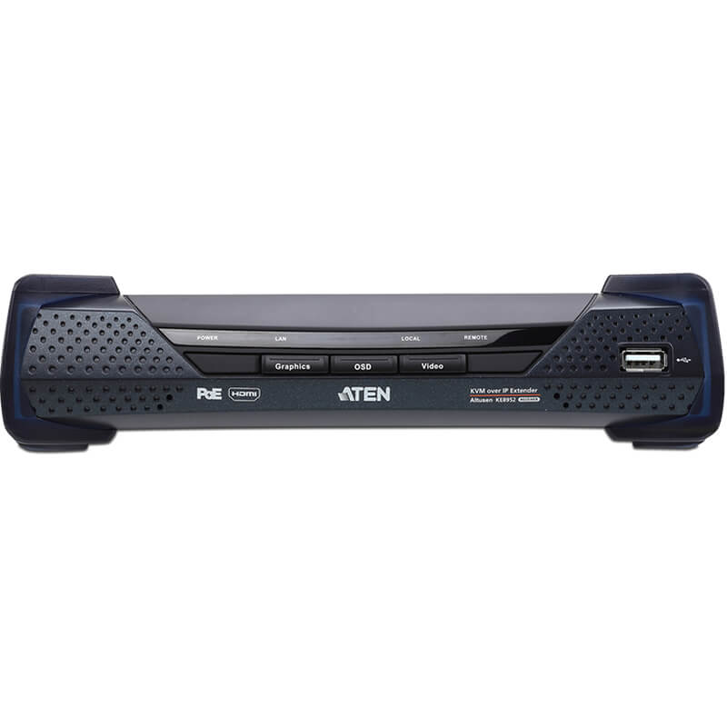 ATEN KE8952R 4K HDMI Single Display KVM over IP Receiver with PoE