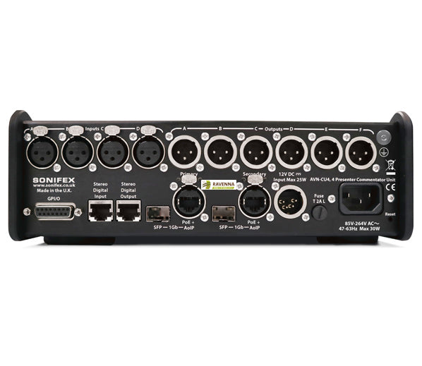 Sonifex AVN-CU4-RAV RAVENNA Commentary Unit for 4 Commentators