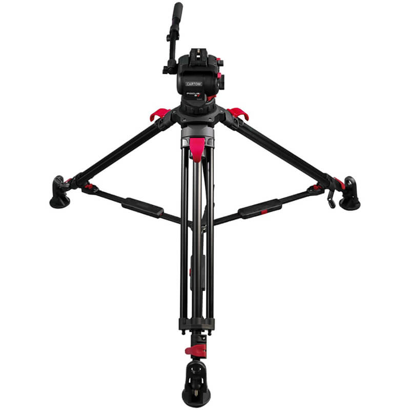 Cartoni Focus 8 Red Lock Mid-Level Tripod System Supports unto 8kg