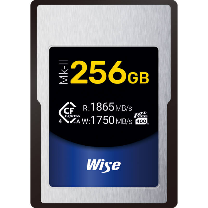 WISE CFX4-A256M2 Mk2 256GB CFexpress 4.0 Type A Card