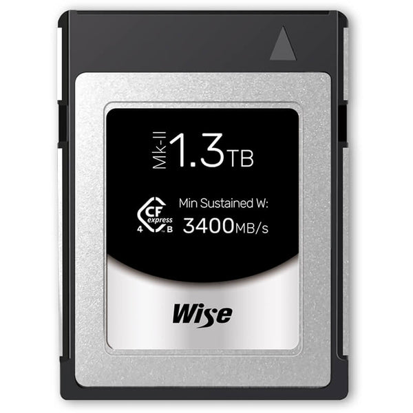 WISE CFX4-B1300PM2 1.3TB CFexpress 4.0 Type B PRO Memory Card