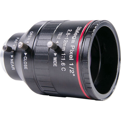 AIDA CS-2812V HD Varifocal 2.8-12mm Manual Iris CS Mount Lens