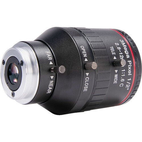 AIDA CS-2812V HD Varifocal 2.8-12mm Manual Iris CS Mount Lens