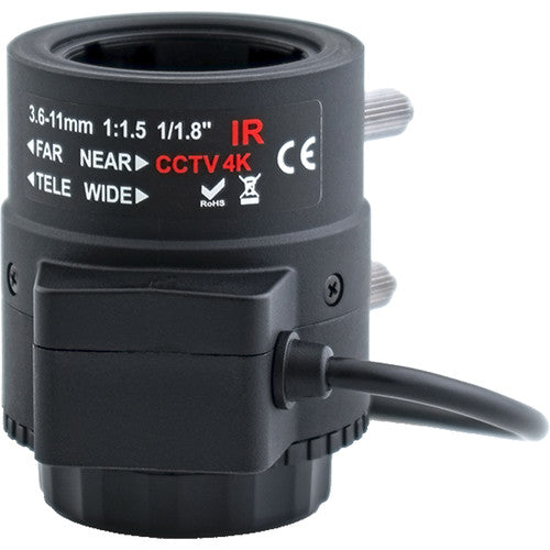 AIDA CS4K-3611V 4K Varifocal 3.6~11mm Auto-DC Iris CS Mount Lens | 3D ...