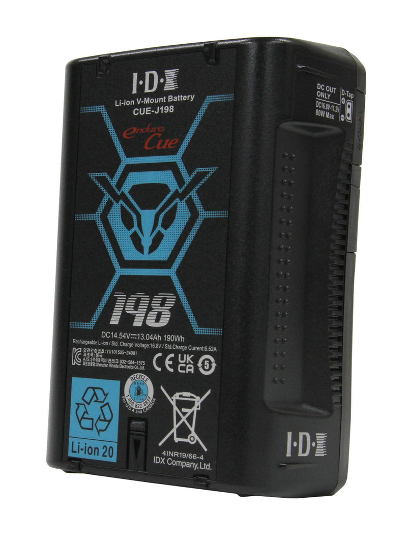 IDX CUE-J198 198Wh Li-Ion V-Mount Battery W 1x D-Tap