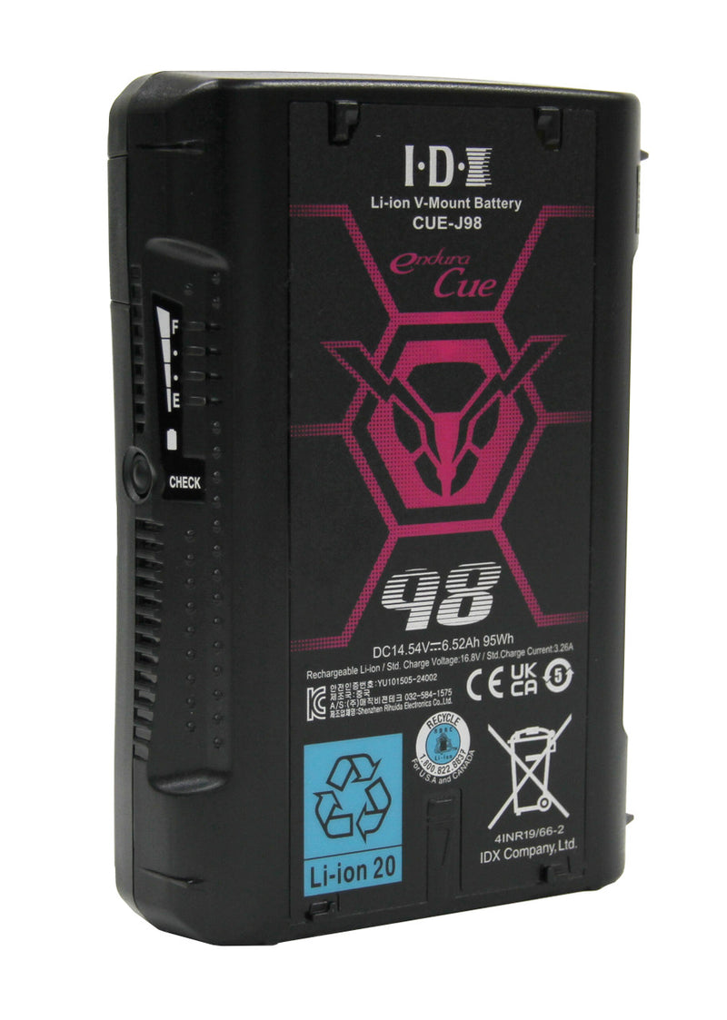 IDX CUE-J98 95Wh Li-Ion V-Mount Battery W 1x D-Tap