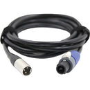 FXLION DC-24LR Skypower DC Cable 3-Pin XLR-M to Neutrik PowerCon