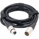 FXLION DC-3M-30H Skypower 24V DC Cable - 3-Pin XLR-M to 4-Pin XLR-F