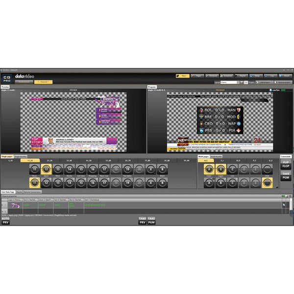 Datavideo CG-Pro 4K Real-Time Graphics and CG System - DATACGPRO