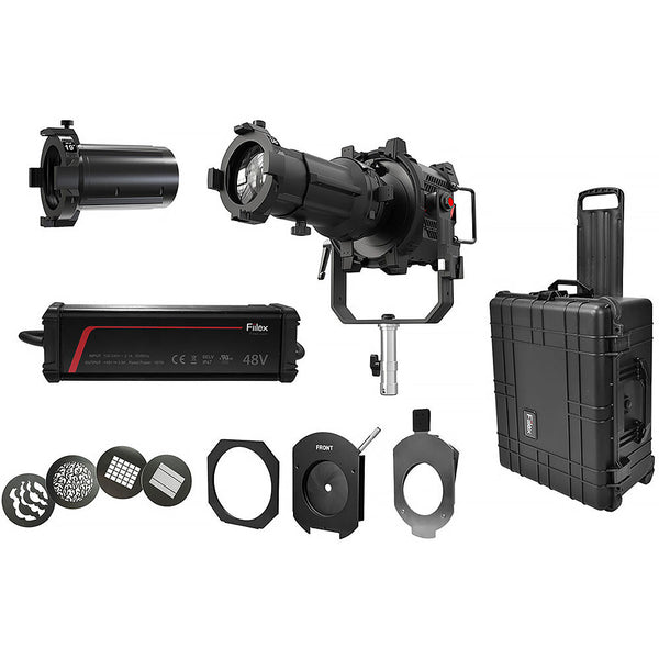 Fiilex Q6 Color-LR LED Fresnel Light K1 Kit with Rolling Hard Case - FLXQ6CLR-K1-KIT