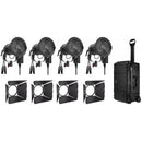 Fiilex Q3 COLOR-LR 90W LED Fresnel K4 Kit - FLXQ3CLRLR-K4-KIT
