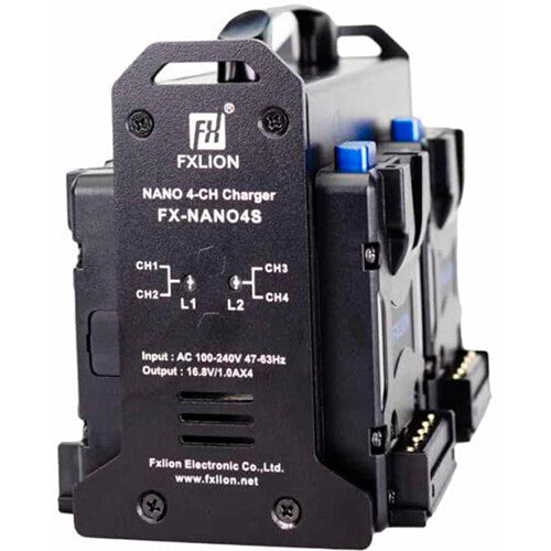 FXLION FX-NANO4S NANO 4-Channel V-Mount Charger